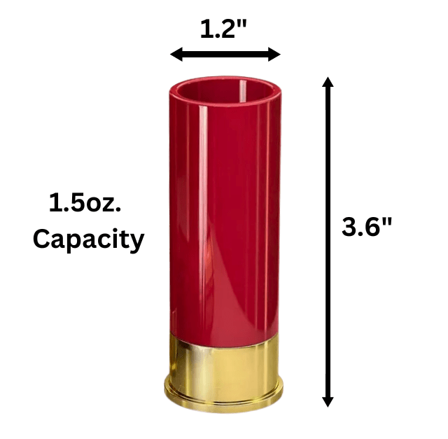 12 Gauge Shot Glasses, Set of 4