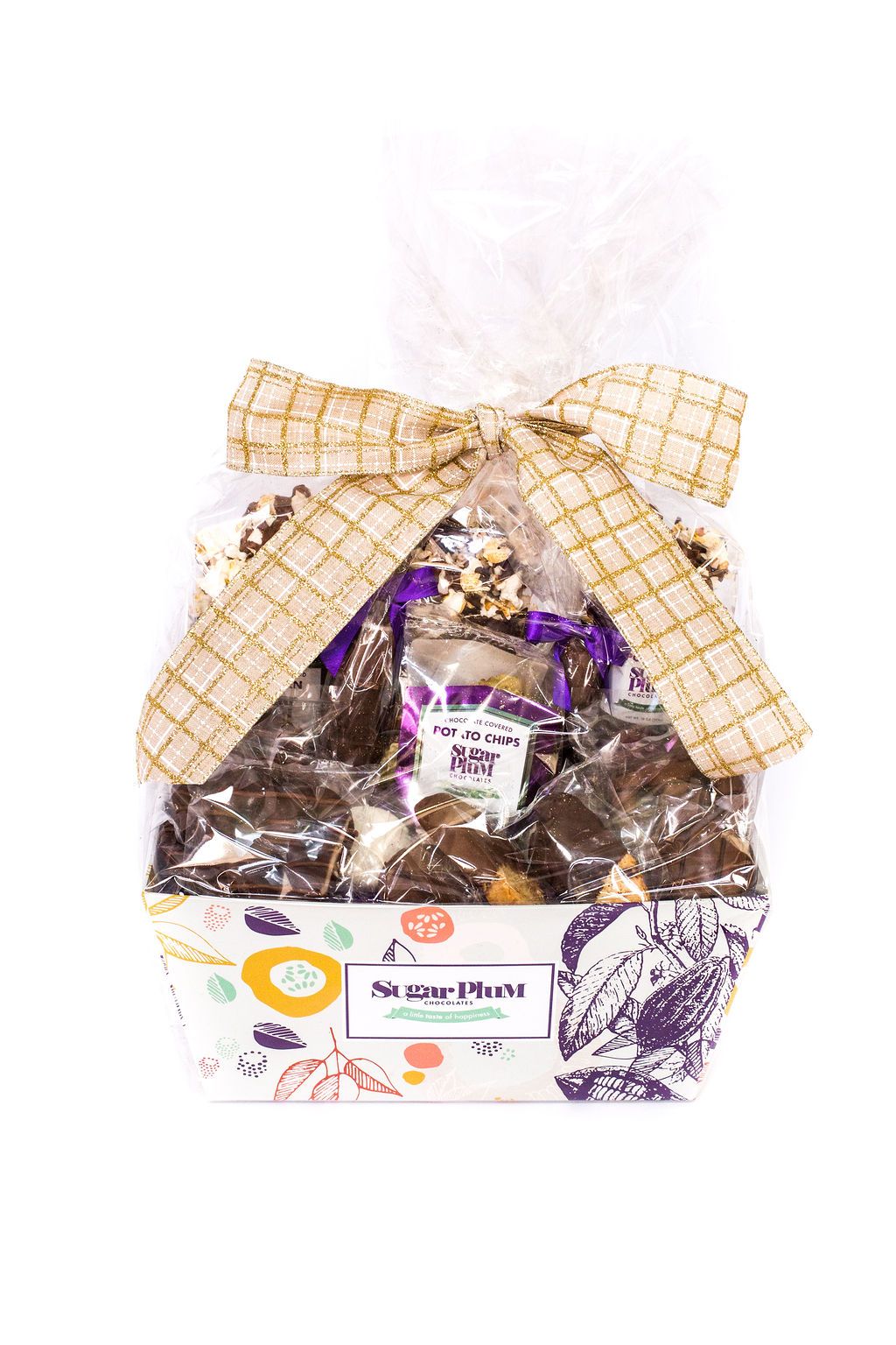 Chocolate Gift Basket – 25-Piece Assortment of Handcrafted Gourmet