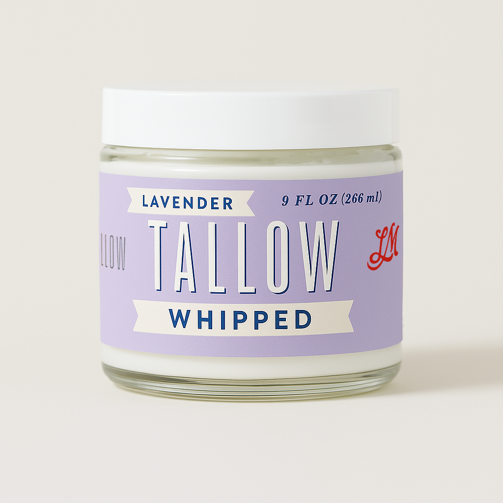 Scented Whipped Tallow Trio - 9oz Lavender, Vanilla Bean & Eucalyptus Tea Tree | Grass-Fed Skincare Bundle