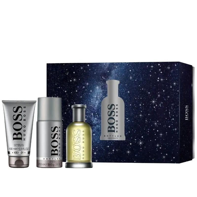 Boss Grey Set 3p 3.3 oz M Eau De Toilette Spray