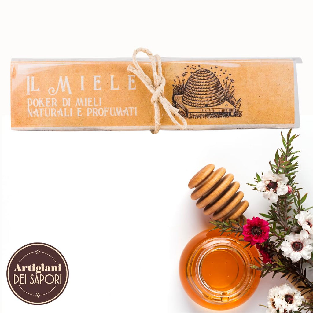 Artigiani dei Sapori, 4 Pack, Various Italian Honey Set "Il Miele"