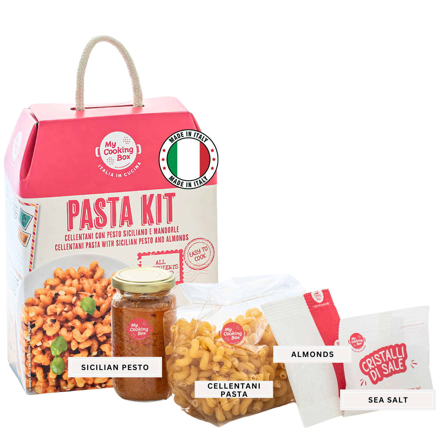 My Cooking Box, Cellentani Pasta with Sicilian Pesto and Almonds kit
