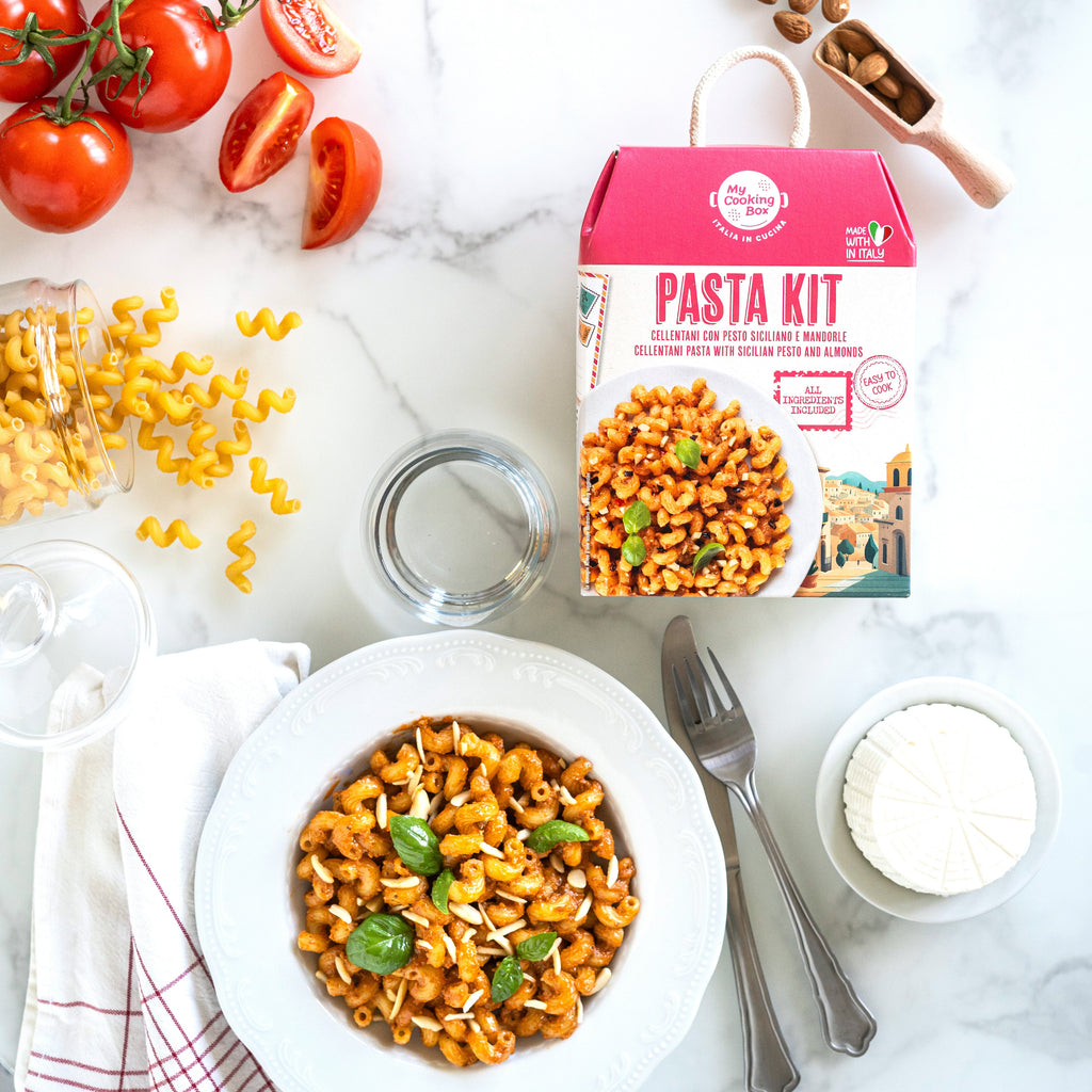 My Cooking Box, Cellentani Pasta with Sicilian Pesto and Almonds kit