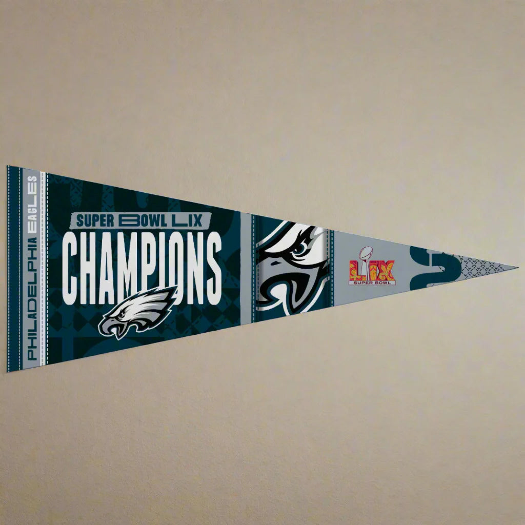 Wincraft - Philadelphia Eagles Super Bowl LIX Champions 12X30 Pennant