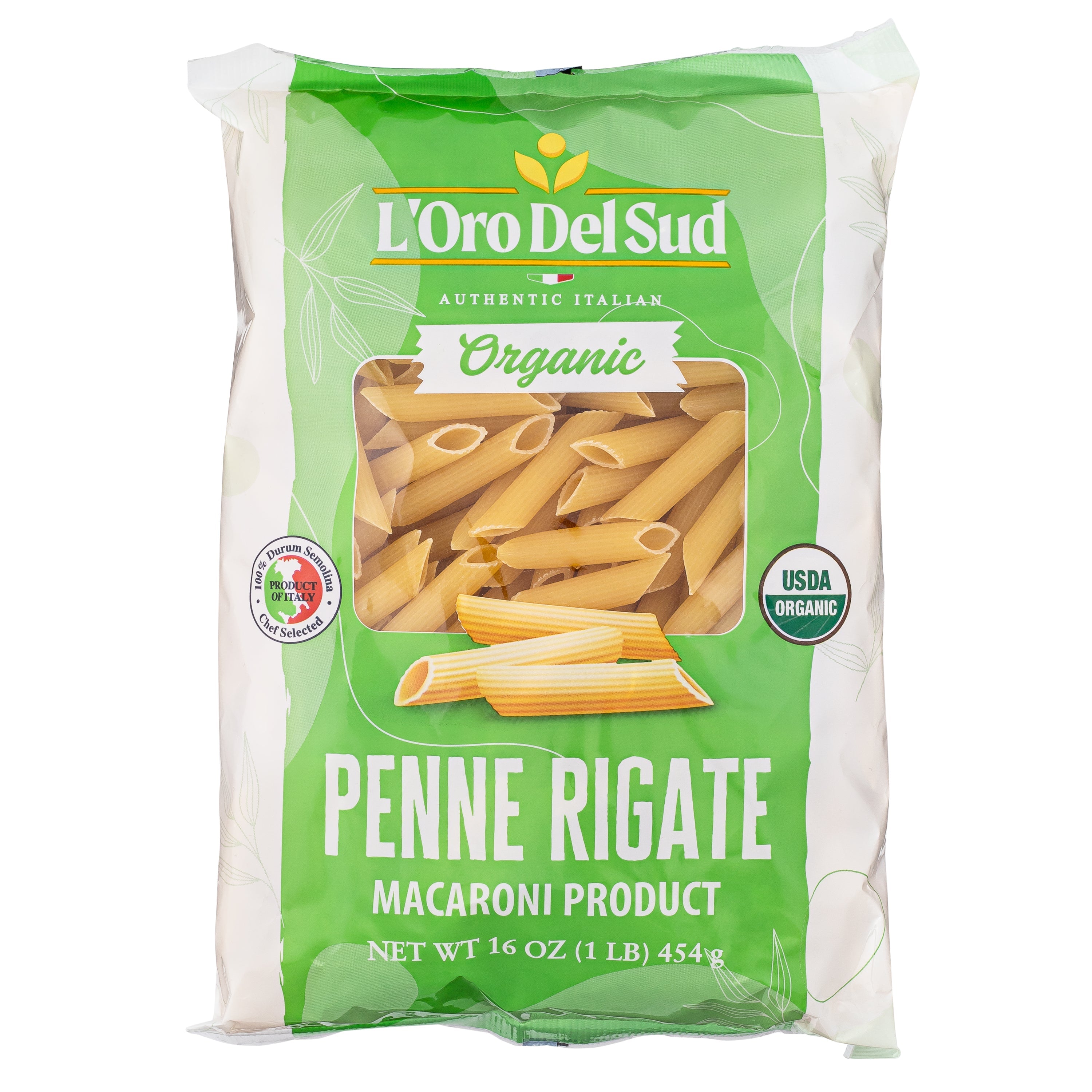L'Oro Del Sud, Organic Penne Rigate Pasta 20 Pack x 1 lb