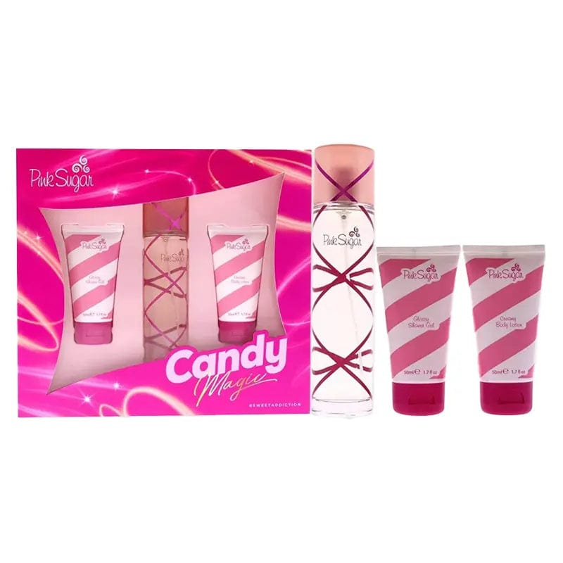 Pink Sugar Candy By Aquolina For Women 3Pcs Set EDT Spray