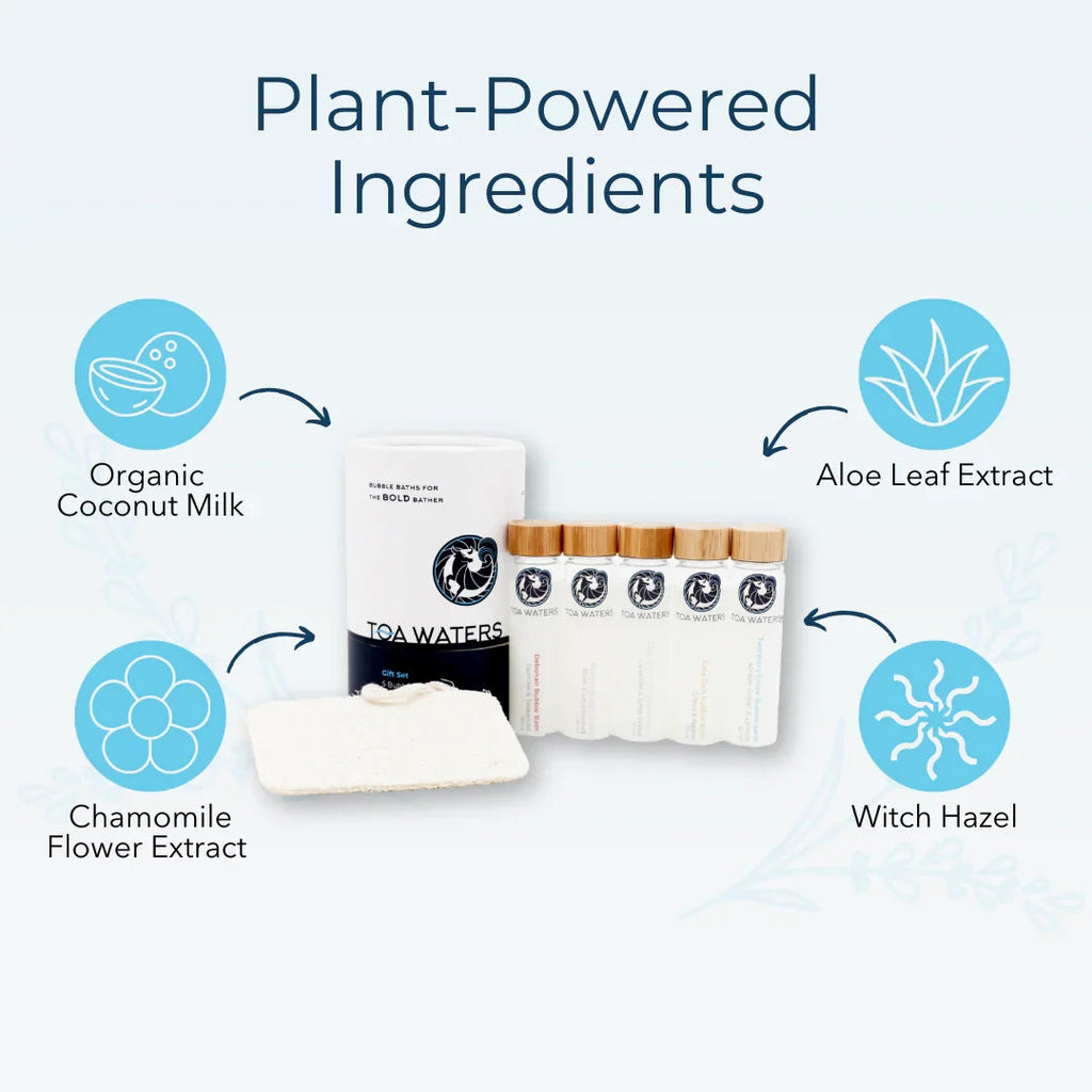 Liquid Bath Bombs and Bath Accessory Surprise Gift Set