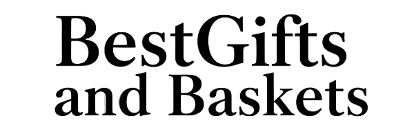 Simple "BestGifts and Baskets" wordmark using Playfair typography; conveys curated, luxury gift baskets and gifts.