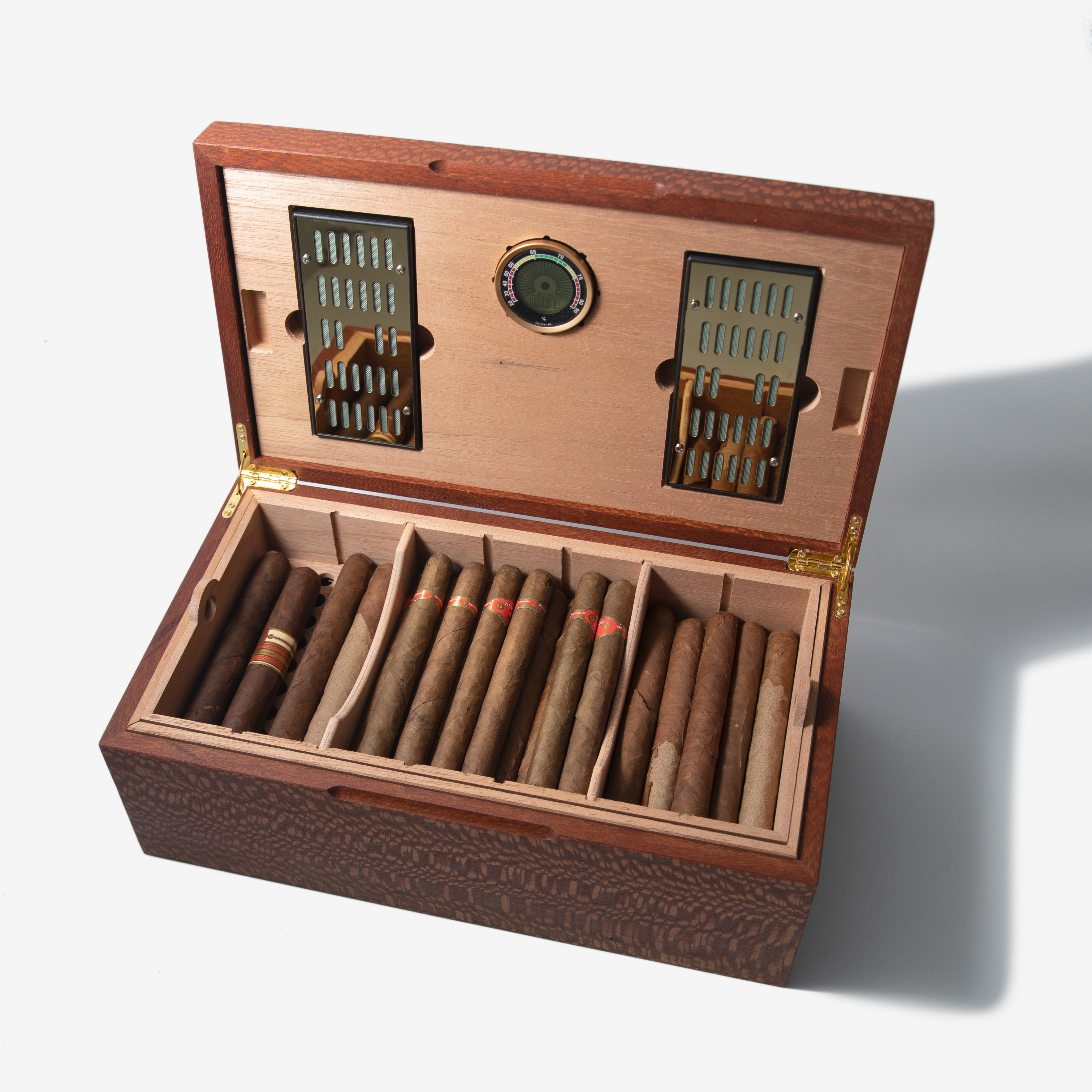 Cigar Humidor - Lacewood with Spanish Cedar Lining - 80 Capacity