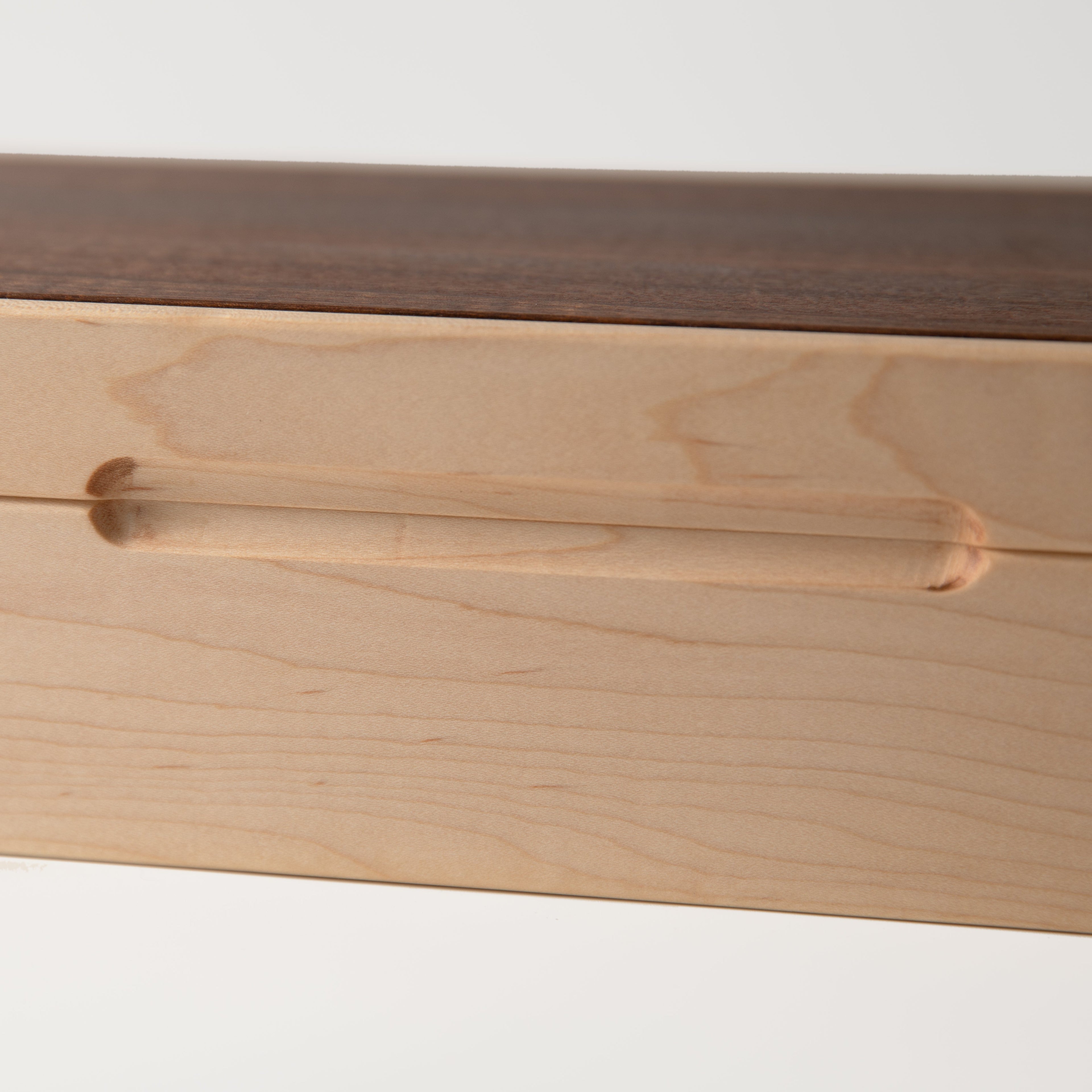 Watch Box - Curly Maple and Sapele Mahogany - 8 Watch Compartments