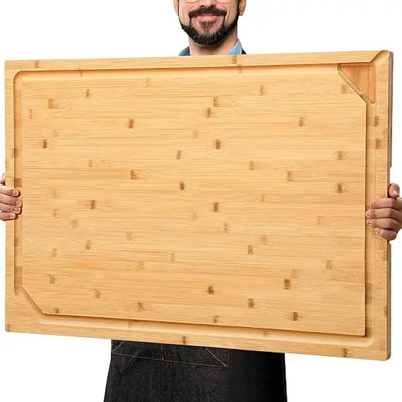 Extra Large Bamboo Chopping Board and Stove Top Cover