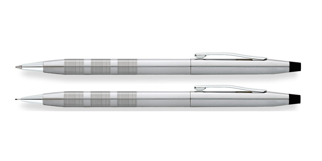 Classic Century® Satin Chrome Ballpoint Pen & 0.7MM Pencil Set