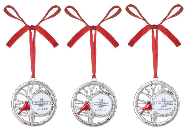 Memorial Cardinal Photo Ornament -