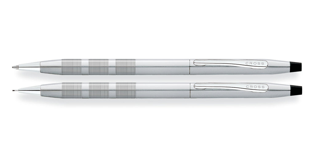 Classic Century® Satin Chrome Ballpoint Pen & 0.7MM Pencil Set